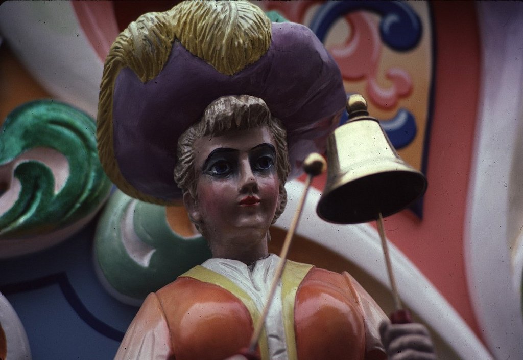 Detail van een draaiorgel